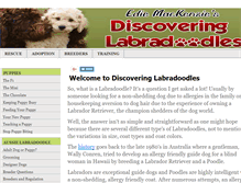 Tablet Screenshot of discoveringlabradoodles.com